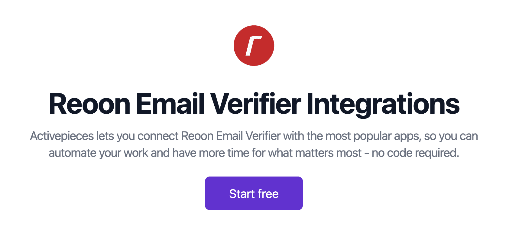 Reoon Email Verifier Integrations